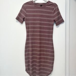 Gentle fawn comfy stretchy striped shirt dress